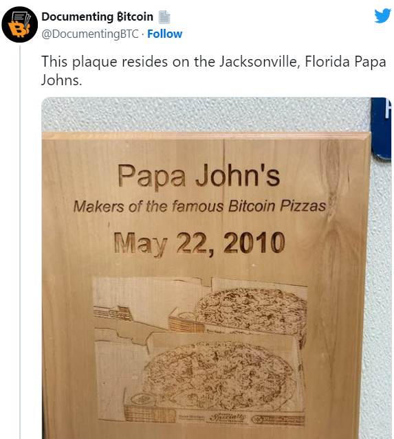 Le pizze di Bitcoin del 2010, che costavano , oggi valgono 7 milioni