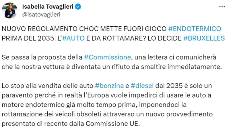 L'Unione Europea sta considerando l'adozione di misure che potrebbero richiedere il ritiro di automobili eccessivamente obsolete?