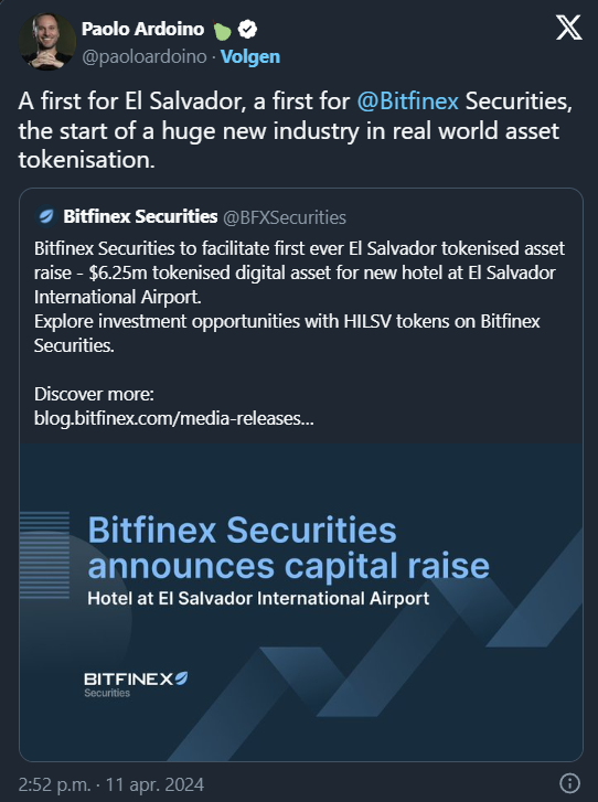 L'hotel Hilton di El Salvador è finanziato tramite la Liquid Network di Bitcoin