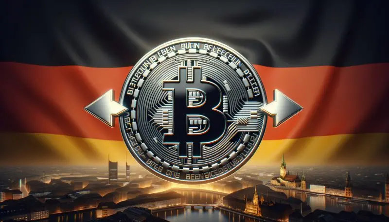 Liquidazione di Bitcoin in Germania: $95 milioni di BTC inviati agli exchange